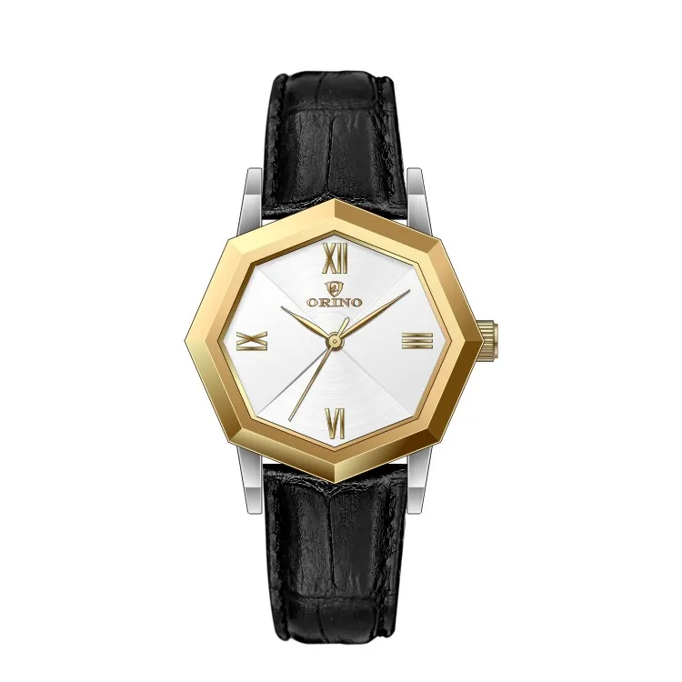Oem Odm Wholesale Price Luxury Irregular Stainless Steel Case Leather Watch Quartz Watches For Women