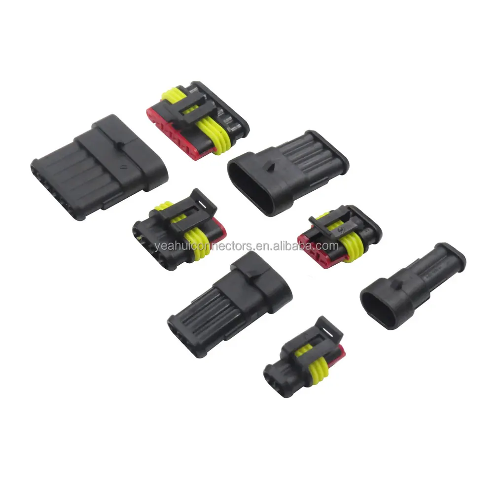 AMP супер печать 1 5 серии 3 Pin Женский Водонепроницаемый Электрический провод соединитель автомобильный разъем 282087-1