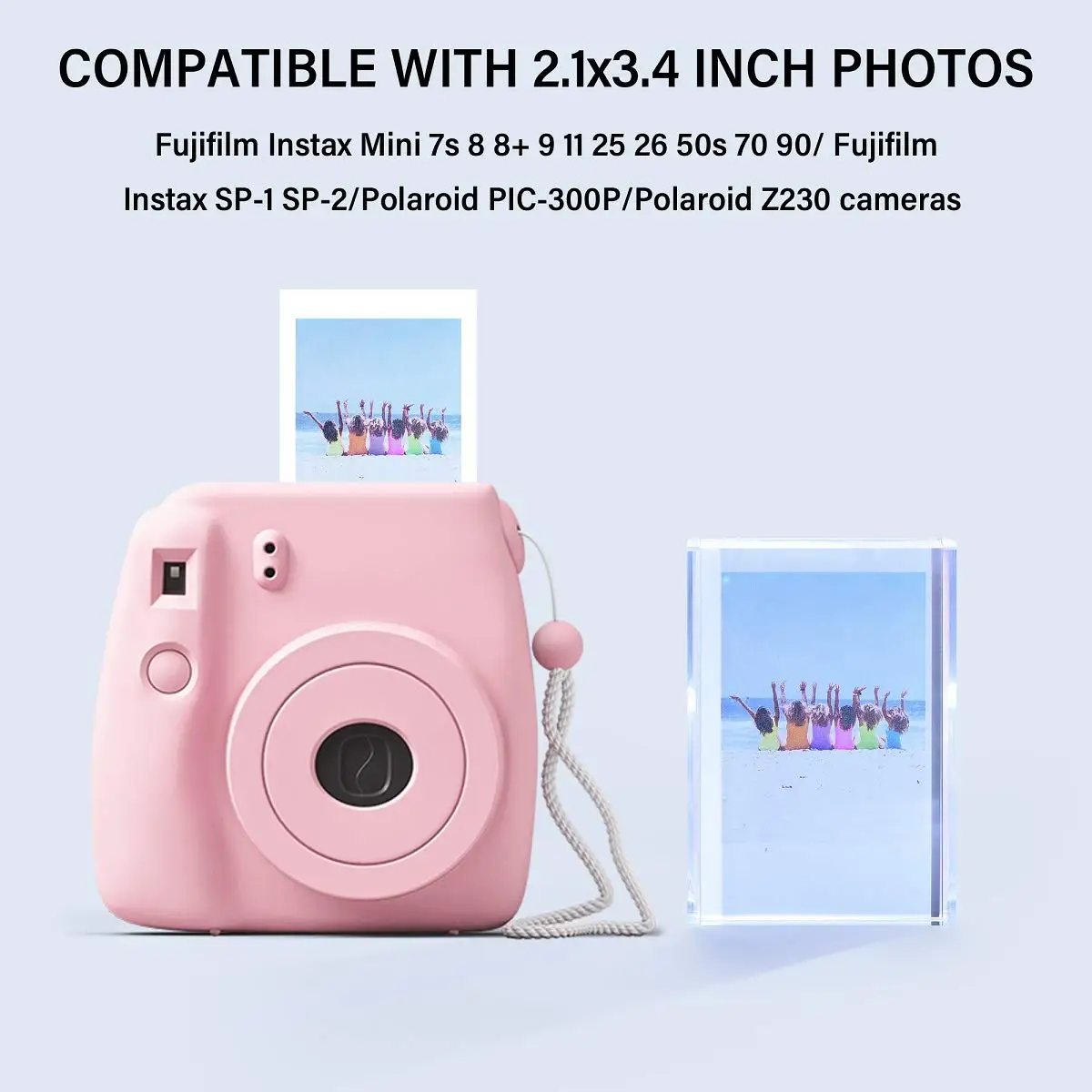 Phattopa Instax mini frame, suitable for desktop and desktop, mini instant suitable for Fuji and Polaroid film