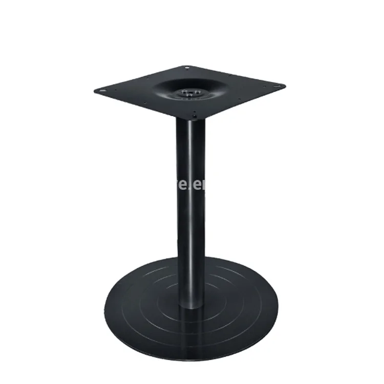 E-15 Matt Black Color Industrial style standard French design modern Iron cast outdoor table base