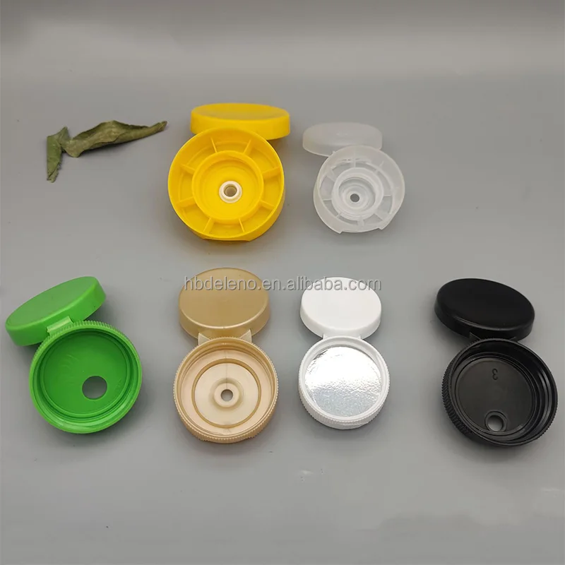 Plastic Lid Used For Cosmetic Shampoo Bottles PP Flip Top Cap With 33mm Neck Finish