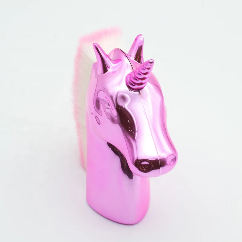 wholesale unicorns Nail Dust Brushes Color synthetic hair Cosmetic brush nail art beauty tools kits gift