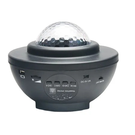 Party Colorful Flashing Star Projector with 10 Color Variations in Bedroom with Speaker LED Light