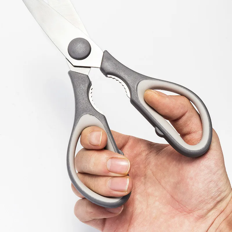 Magnet Cover Chicken Fish Bone Walnut Scissor, Multifunctional Kitchen Scissors