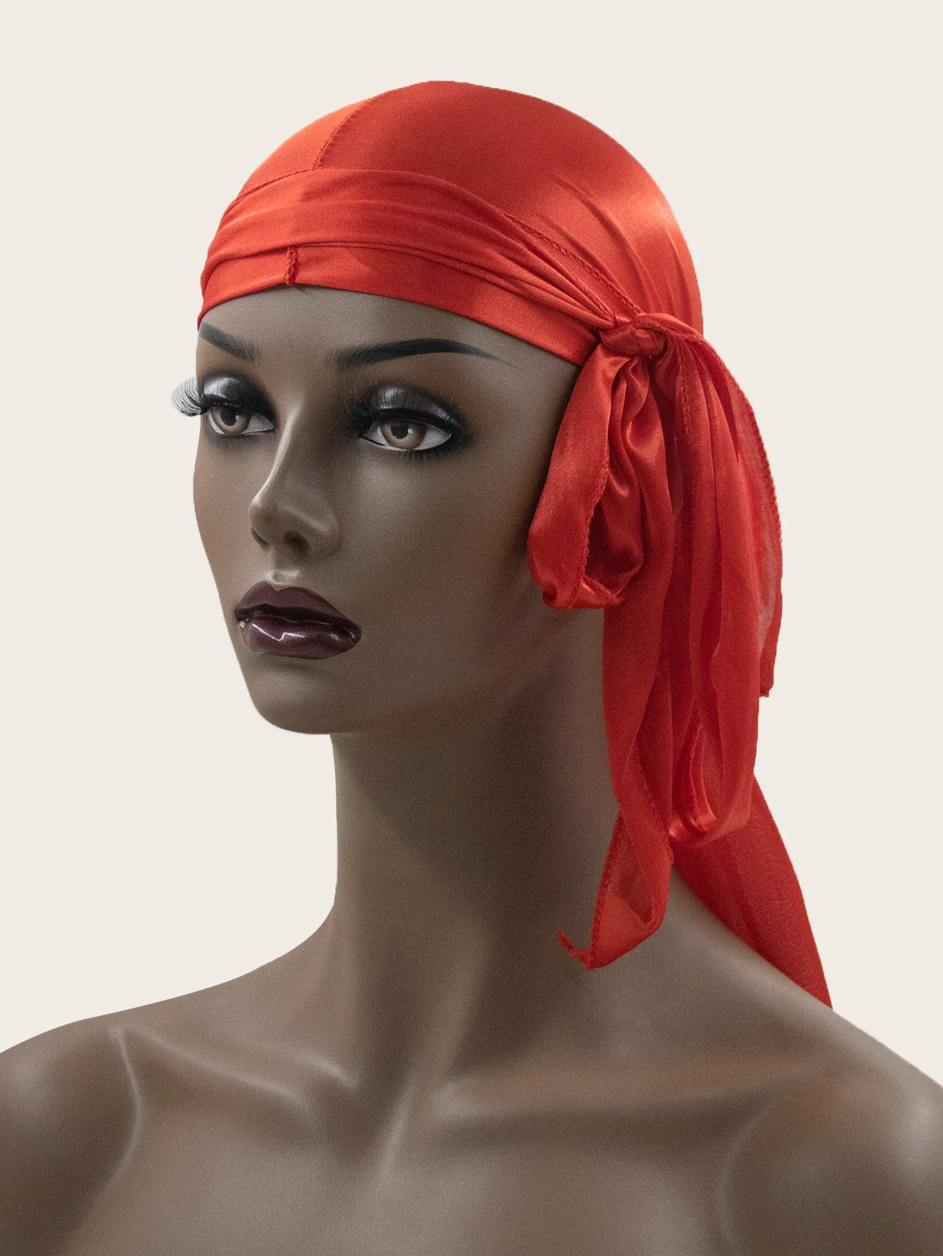 Factory Direct Sales In Europe And America Hot Models For Men And Women Silk Long Tail Turban Hat Pirate Hat