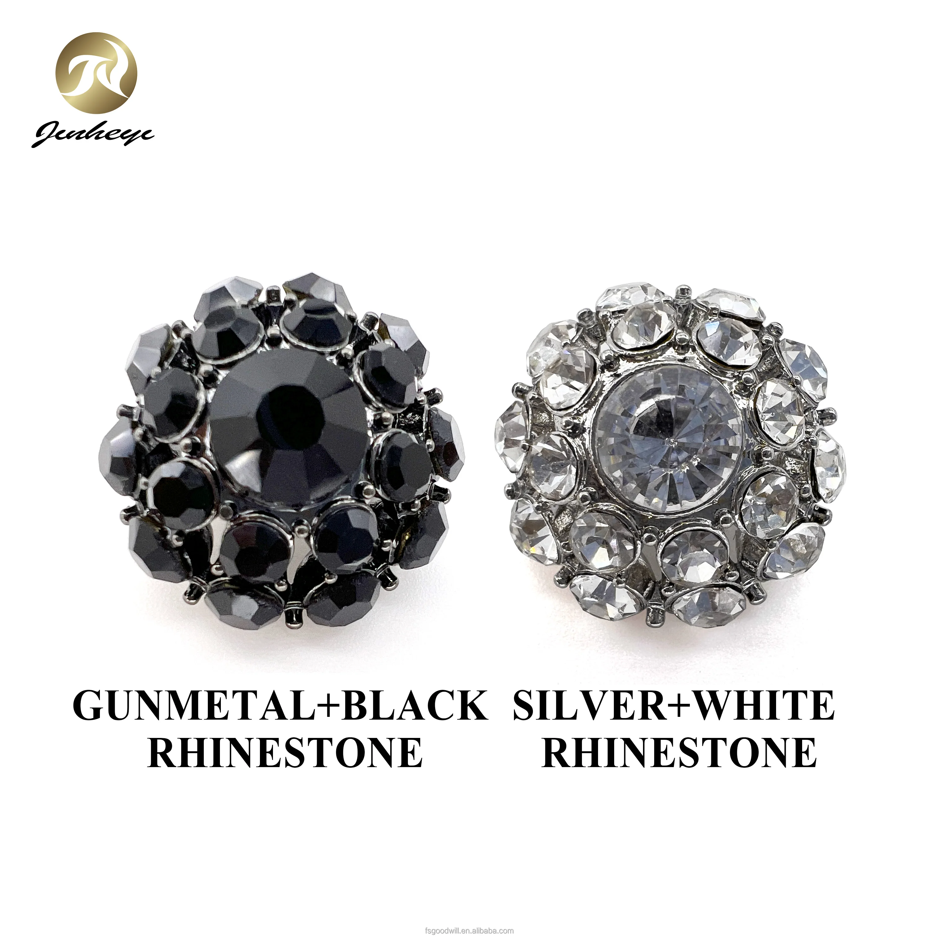 round shape rhinestone button