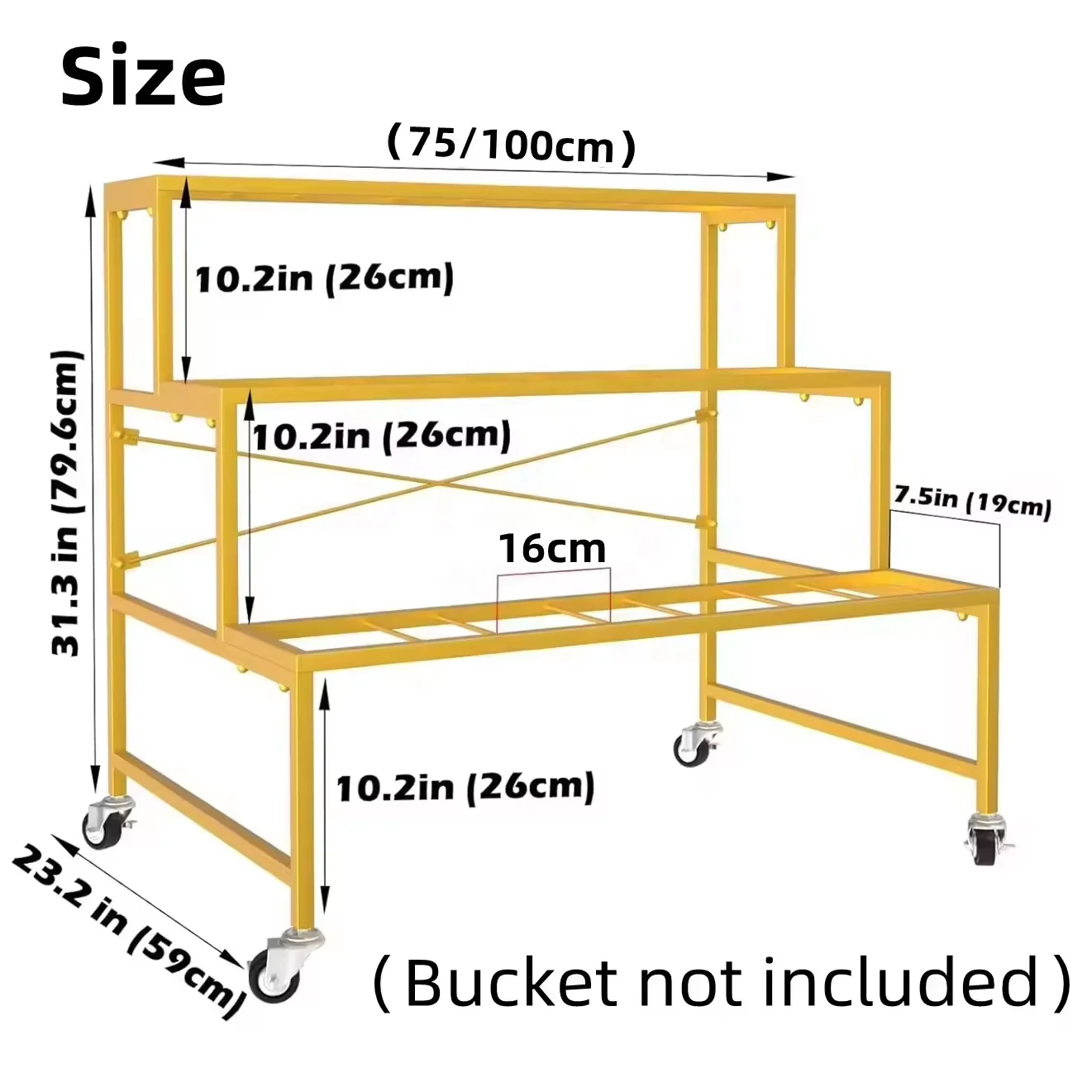 Hot Sale Showroom Store Movable Decorative Artificial Flower Greet Plant Golden Metal Display Stand Rack With 9/12 Buckets