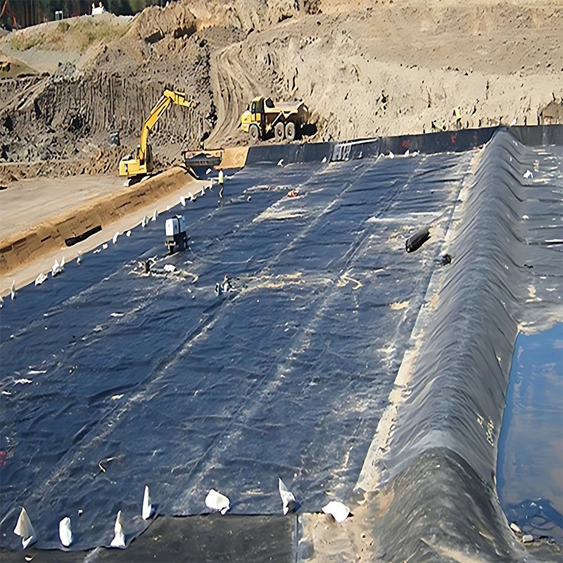 HDPE противопросачивающаяся мембрана используется для покрытия свалки гидроизоляция фундамента геомембранная 1 мм