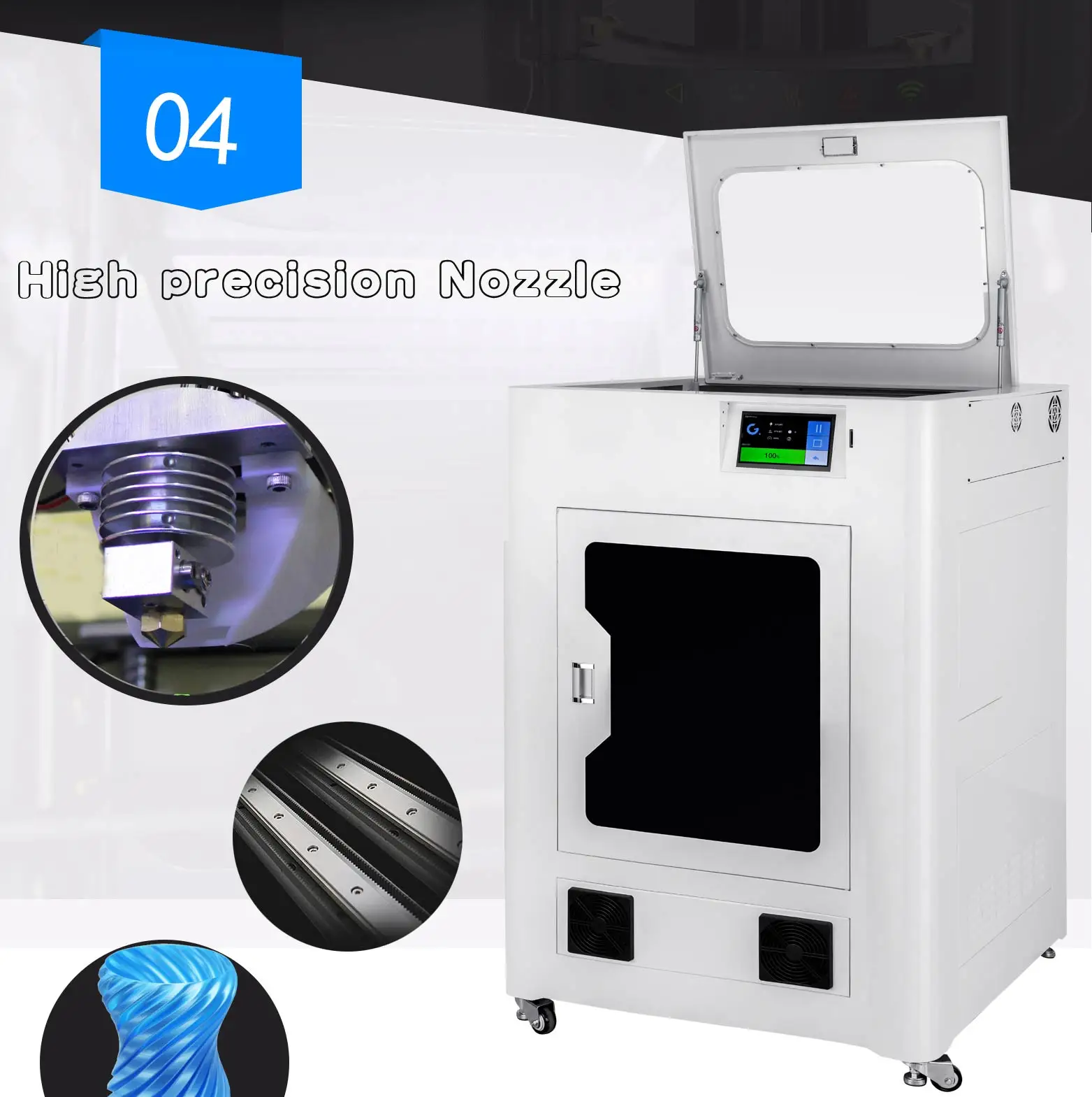 
Flythinking 100% quality guarantee after-sale guarantee full steel large printing size metal enclosed manufacturer 3d printer 