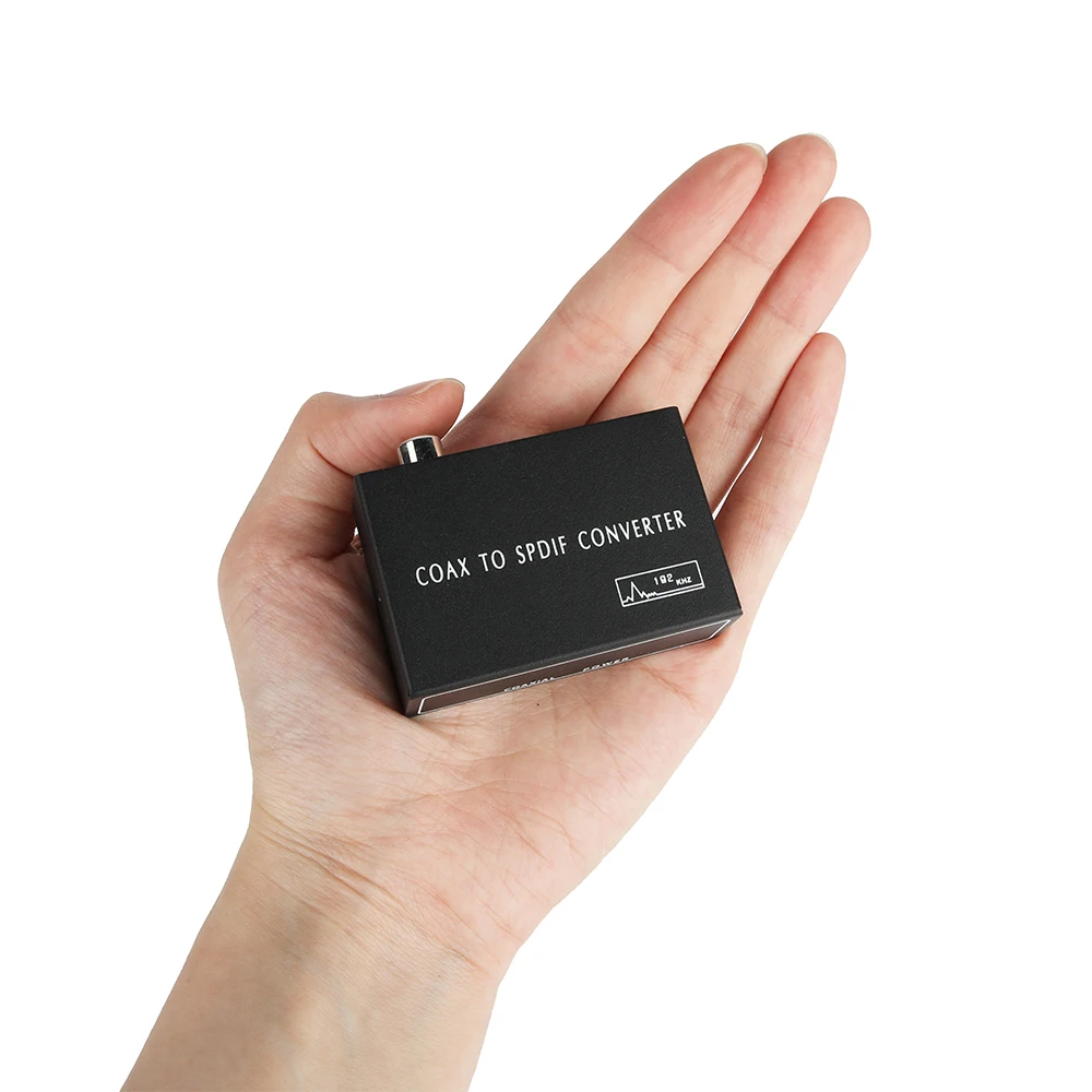 Free sample China Supplier Factory 1 Port Coaxial To Optic Fiber Signal Audio Video Optical Spdif Digital To Analog Converter