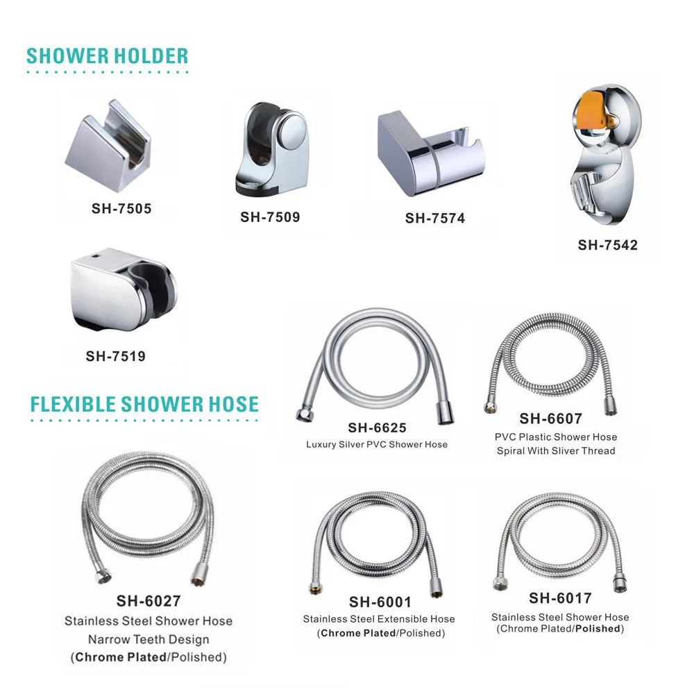 Luxury Vacuum Suction Cup Hand Shower Holder with strong suction design