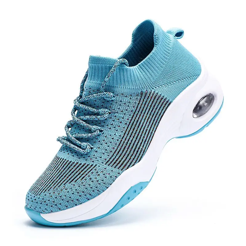 Wholesale cheap Dama casual thick bottomed fashion mesh surface breathable slow walk running sneakers for women