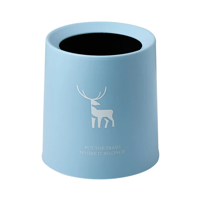 cute plastic mini desktop trash can table bin for office