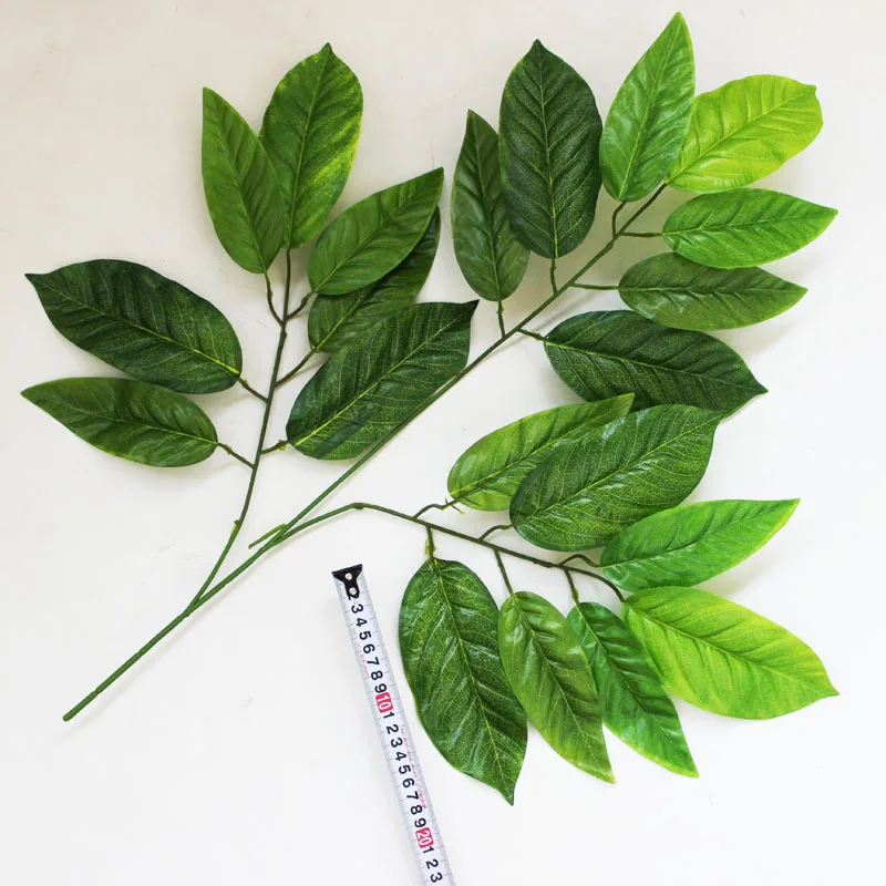 artificial lemon branch fauxl big leaf mango tree branches banana leaves green wedding tree decorations 2021 new wholesale