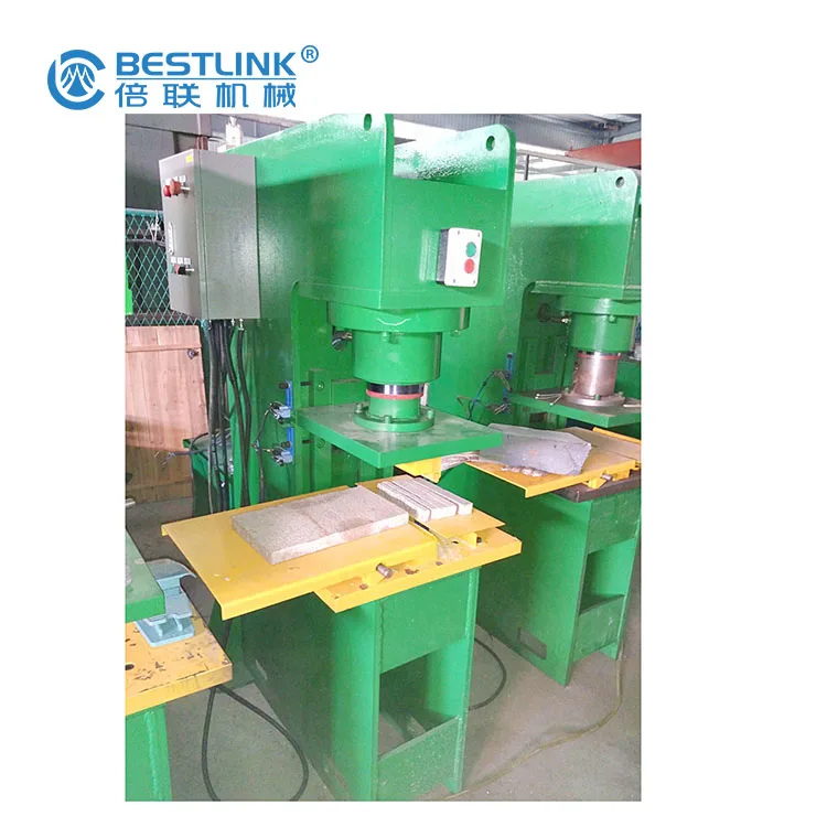 Stonemachinery Hydraulic pressing granite artificial paving Stone rock Slab Stamping different shapes Machine