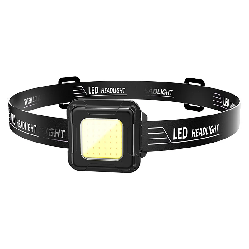 Ultralight 5W COB Type-C Rechargeable Light Emitting Diode Front Light Outdoor Mini Lightweight Head Torch