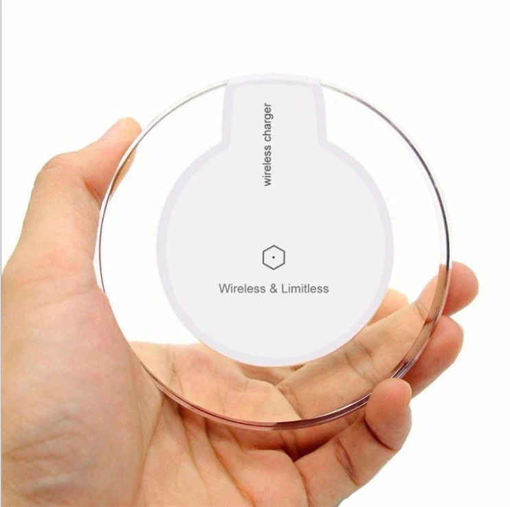
 Кристалл Qi android 5V1A светодио дный свет беспроводное крепление портативное беспроводное зарядное устройство для телефона  
