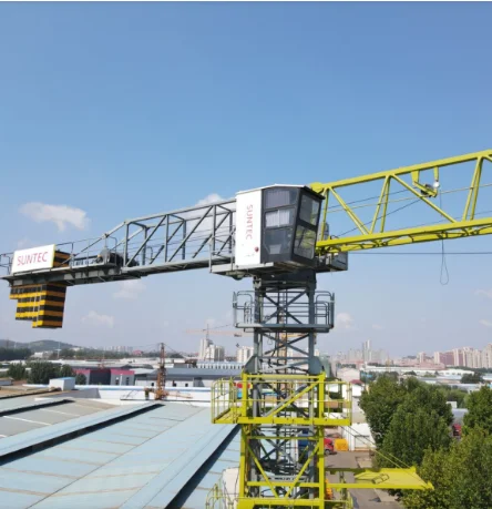 SUNTEC New Product 2023 Provided Yellow Prices of Tower Cranes 16 Ton 70m 44m with chassis