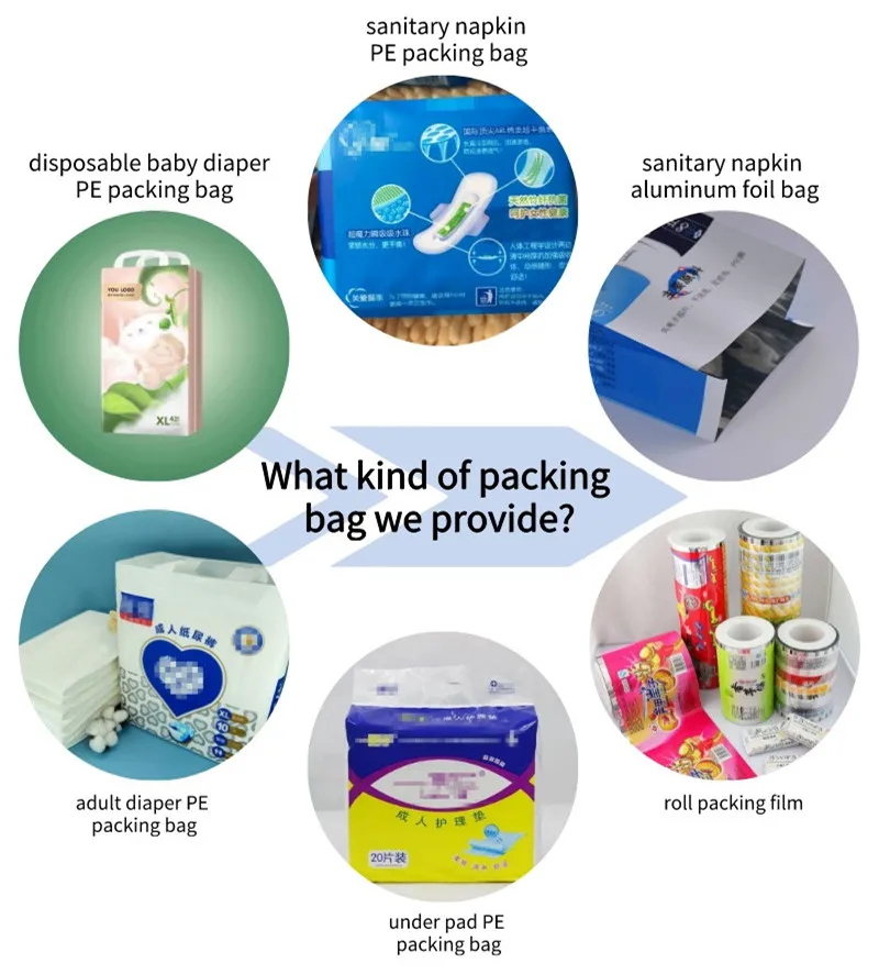 Wholesale Good Printing Diaper Plastic Bag Packaging Price