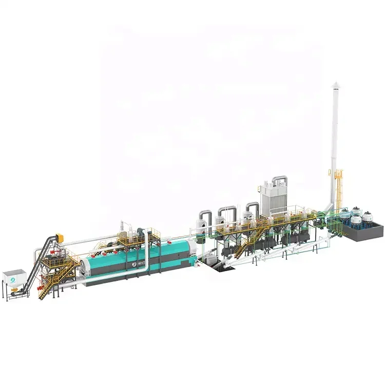 Beston Group 30 Ton High Quality Fully Continuous Automatic Waste Tyre Pyrolysis Plant