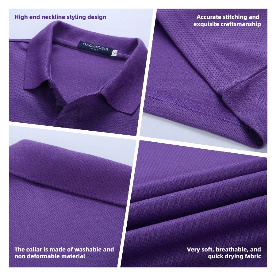 Promotional Custom Polo Shirts 100% Polyester Golf Polos T Shirt Customized Logo QUICK DRY Sublimation Polo Shirt  For Men