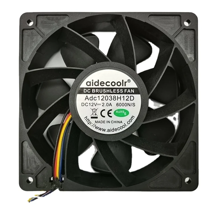 Aidecoolr Adc12038H12D 4 линии вытяжной вентилятор очиститель воздуха вентилятор осевой, работающего на постоянном токе 12 В в вентилятор охлаждения