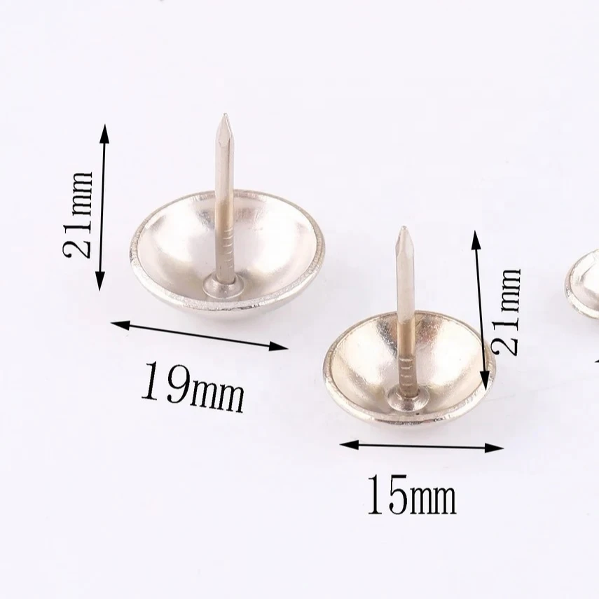 Furniture Accessories Sofa Soak Nail Upholstery Pins 11mm Dark Antique Bronze Decorative Brass Sofas Nails for Sale