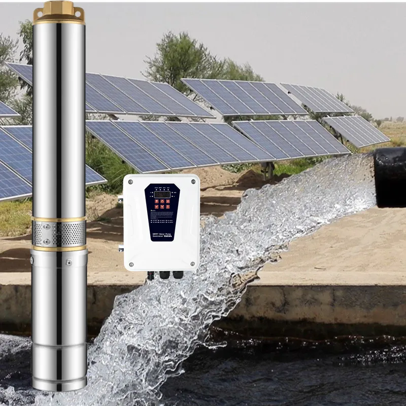 3Inch 1hp 95m Head 304SS DC Water Pump Solar Borehole Pump Bomba Solar Bomba De Agua Solar Pump Submersible For Irrigation