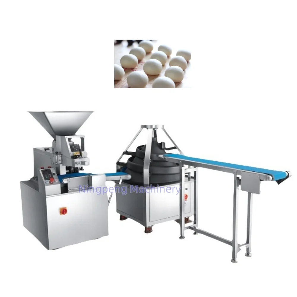 continuous bread dough dividing machine volumetric dough cutter dividers rounder machine round dough divider and rounder machine