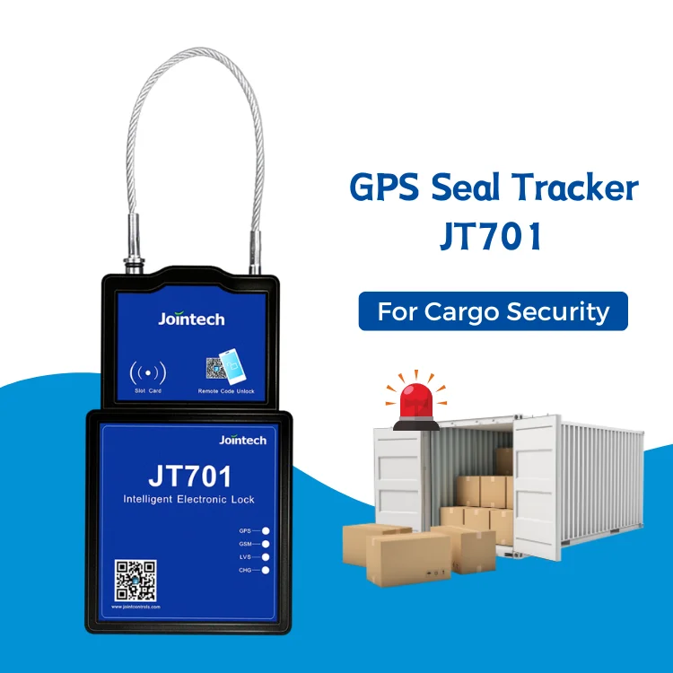 JT701 GPS Seal Lock Tracker Jointech GPS Lock for Container Real-time Tracking Remote Control Tamper Alert GPS Lock Tracker