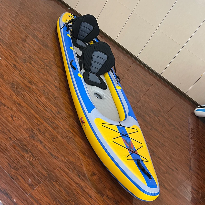 ZEBEC kxone Drifting Diving Dugout Raft Factory price 2 person Inflatable Kayak With Air Pump