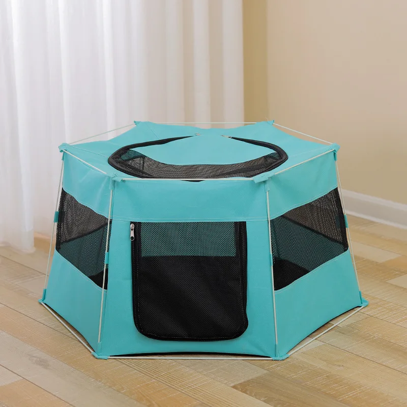 Wholesale pop up foldable playpen cage tent collapsible pet exercise tent portable  Camping Pet Tents