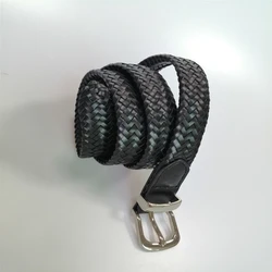 Factory direct sale fashion ladies woven belt jean black belt ladies belt