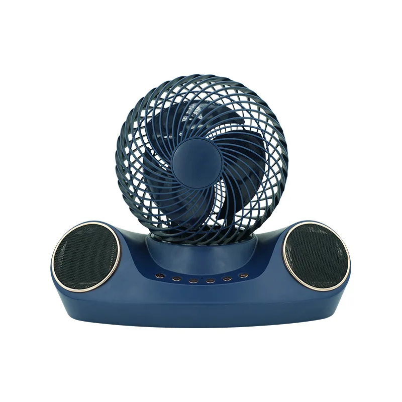 Automotive Shaking Head Bluetooth Audio Cooling Fan can Receive and call