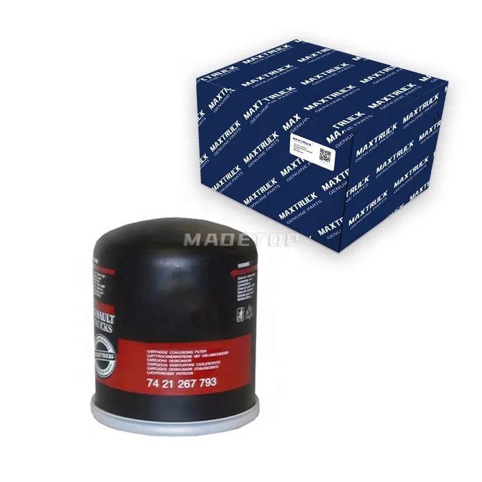 ZHUJI Madetop Factory Manufacturer European Truck Parts Air Dryer Cartridge 7421602383 1527760S For Renault Midlum,Premium