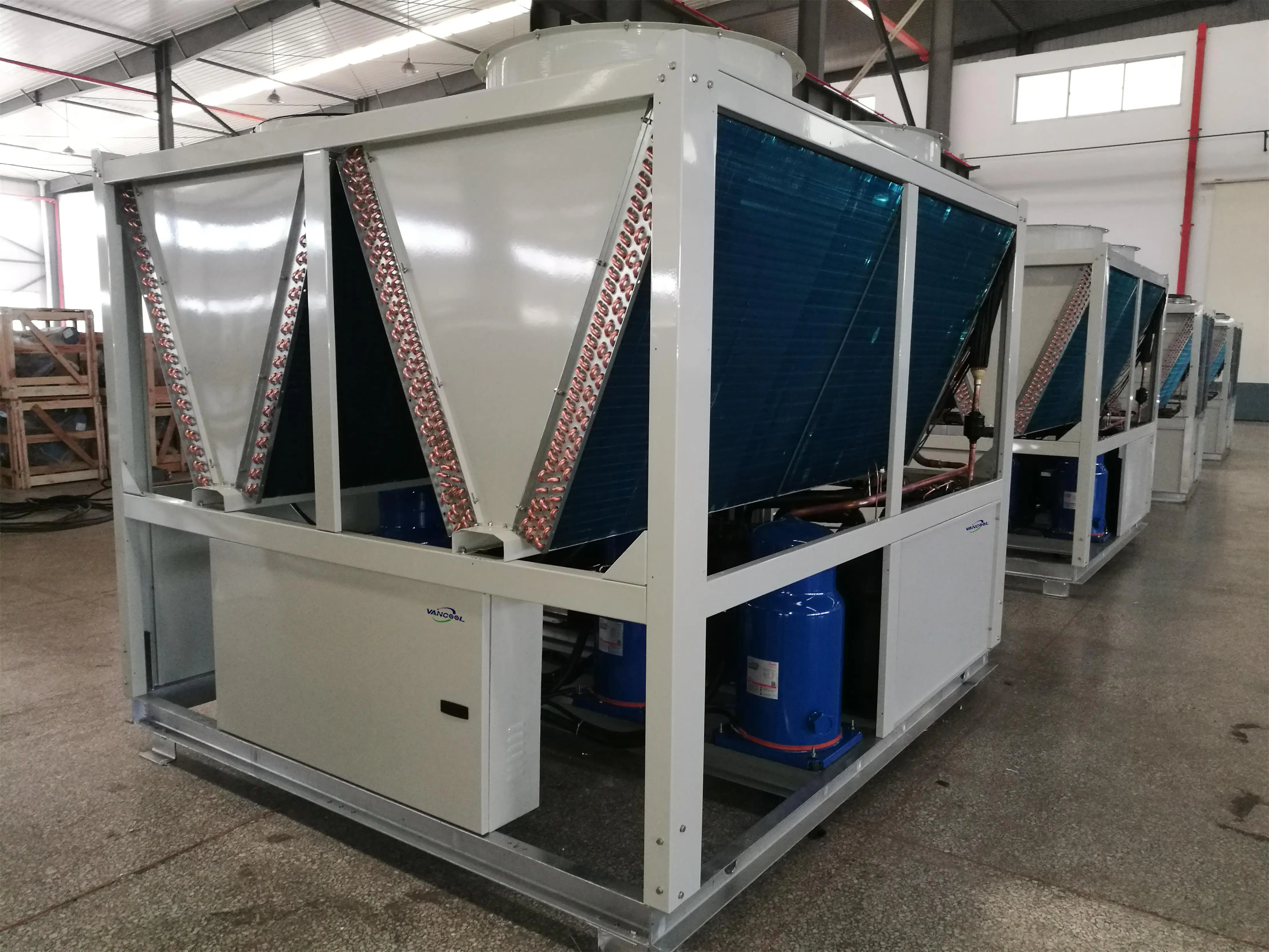 Customized modular type air cooled water chiller and heat pump 20kW-380kW cooling system