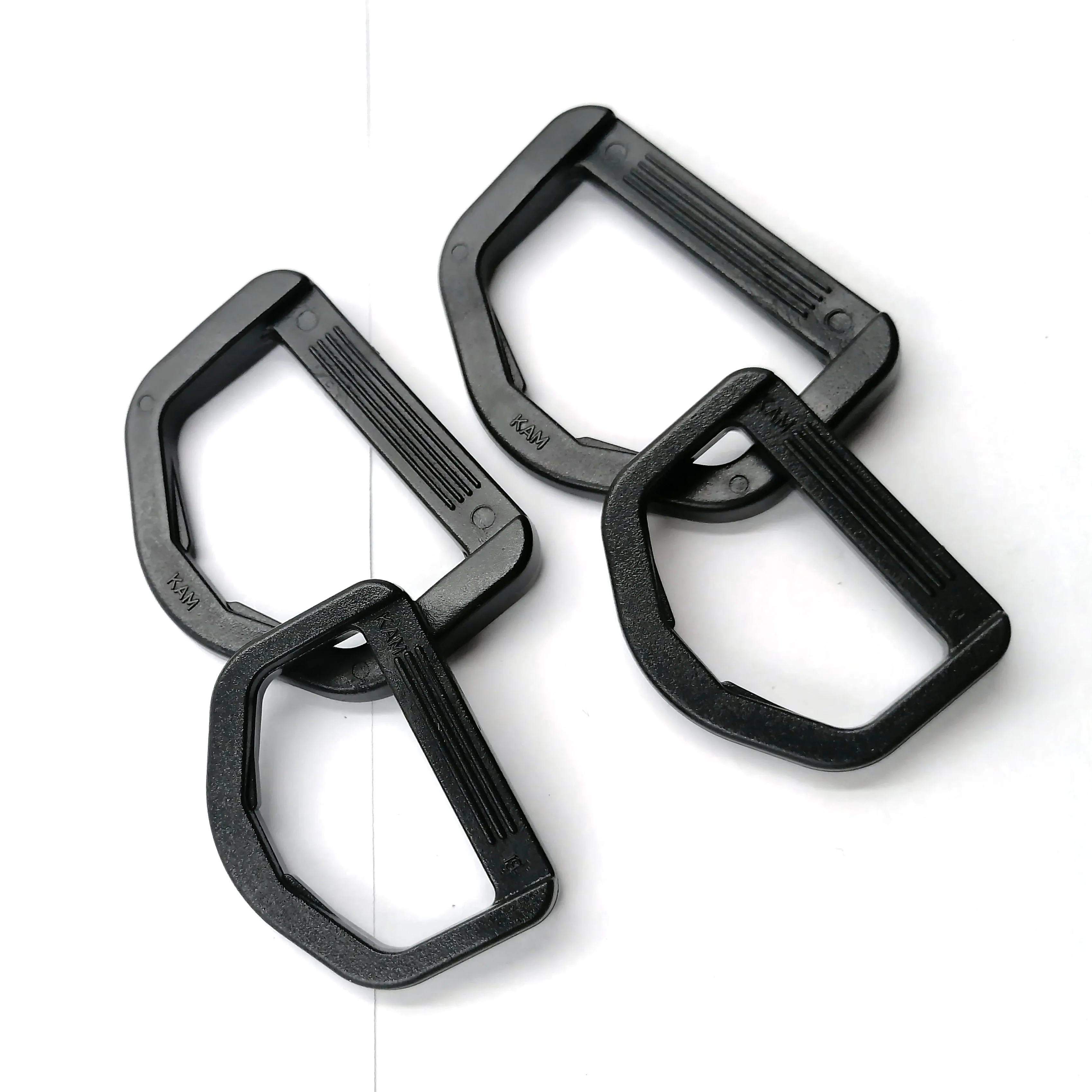 KAM Heavy-Duty Plastic D Ring Fasteners Buckles Adjustable Webbing Buckles For Backpack Dog Collars