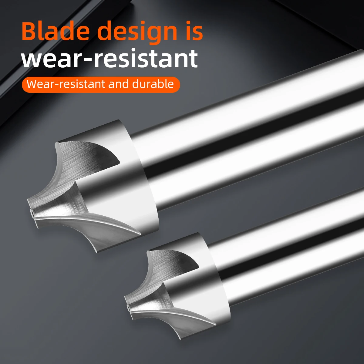 Straight shank inlaid HSS chamfered inner R arc milling cutter end mills customized R2 R4 R5 R6 R15 R20