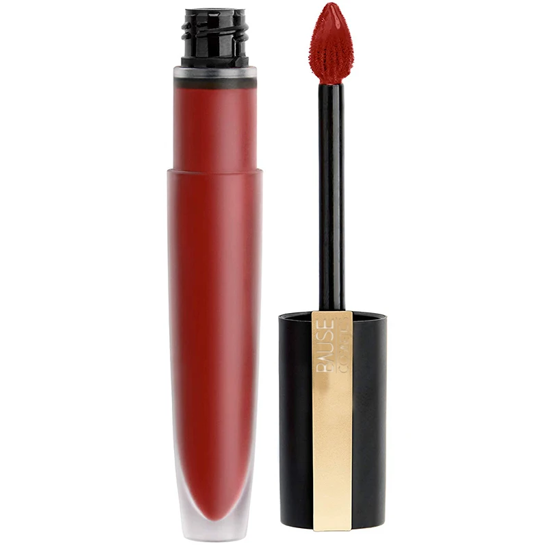 Non-stick no transfer long lasting kiss proof best quality vegan organic lip color makeup private label liquid lipstick oem