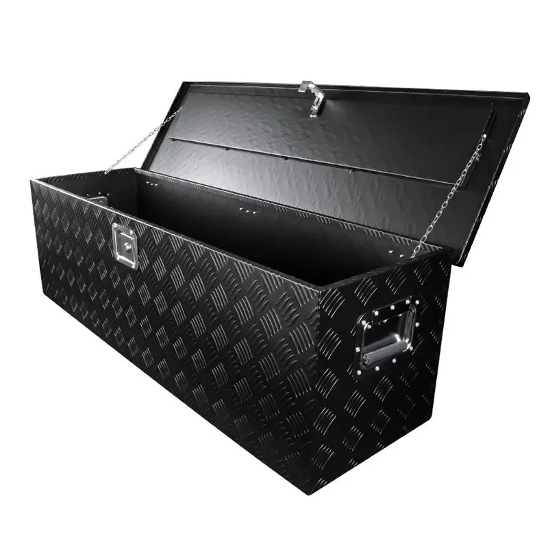 Pickup Truck Aluminum Storage Box Tie Downs Aluminum J Hook Crossover 4 Pack  Black