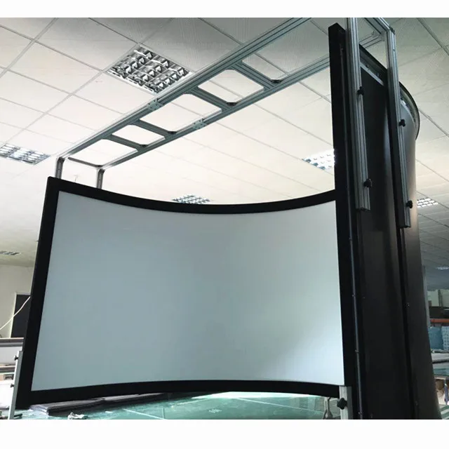 Projection screens Outdoor Curved movie Frame Screen,theater Curve Screen,Custom Large Frame Screen for Flight Simulation