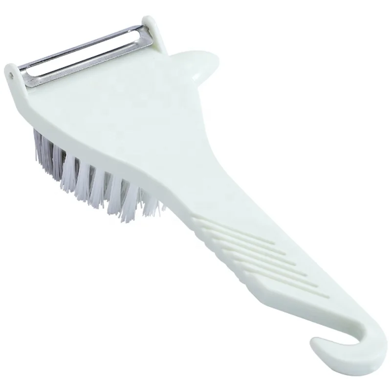 WORTHBUY Multifunctional Fruit Vegetable Peeler With Brush Plastic Carrot Potato Peeler Vegetable Grater Kitchen Accessories