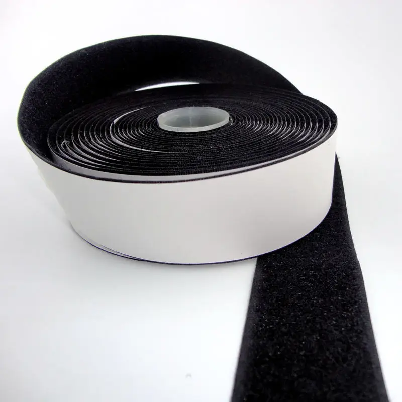 custom fabrics adhesive Velcroes Tape Double Sided Hook and Loop Velcroes Strong adhesive fastener tape Velcroes strip nylon