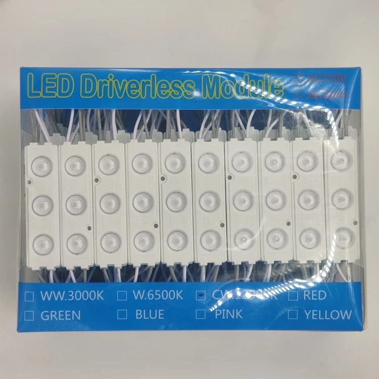  AC110/220V 3 светодиода Modulos de led 110v рекламный лайтбокс подсветка водителя переменного тока модуля СИД