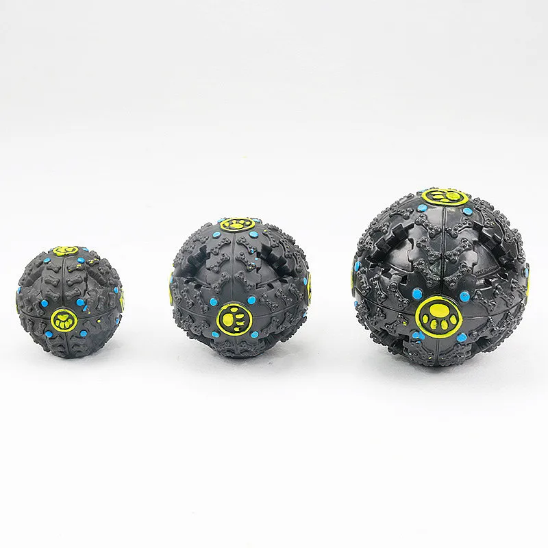 
Pet Dog Cat Play Squeaky Quack Sound Chew Treat Holder Food Leakage Interactive Dog Ball Pet Chew Toys 