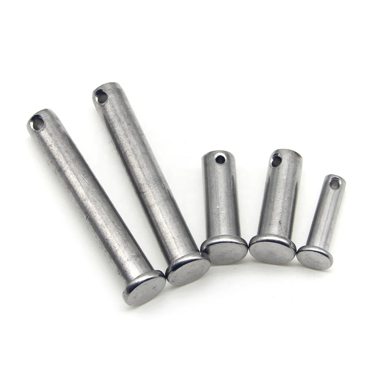 stainless steel pin with hole DIN 1444 / ISO 2341 Flat Head Clevis Pins