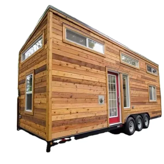 Prefab 20 ft tiny container car house trailer tiny homes  on wheels modular  2 bedrooms