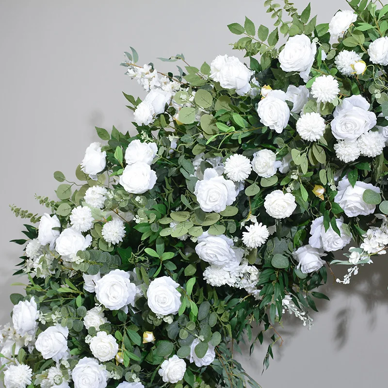 Artificial Flower Wedding Arch Decorated Flower Metal Arch For Wedding Background Wedding Decoration