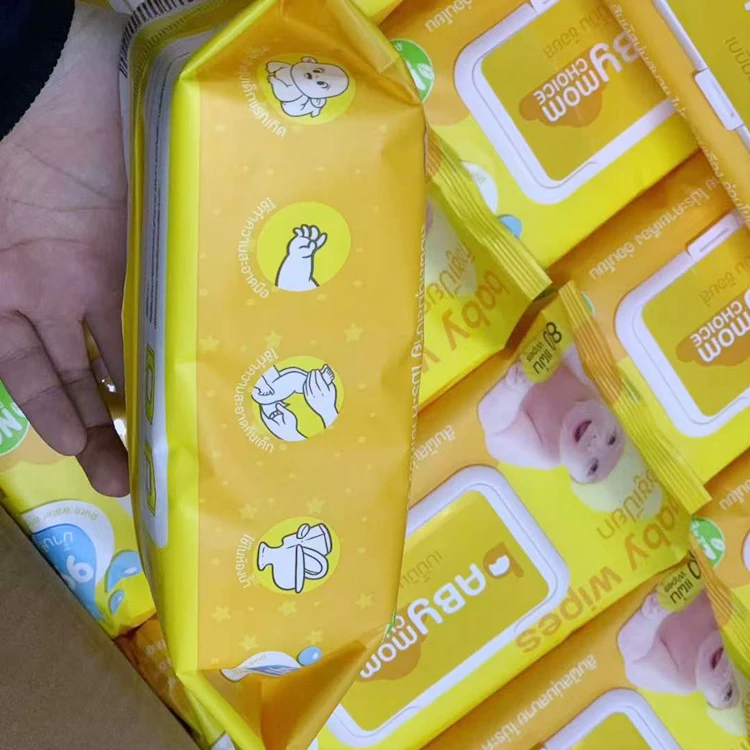 Free Sample OEM unscented non woven Baby Wet Wipes