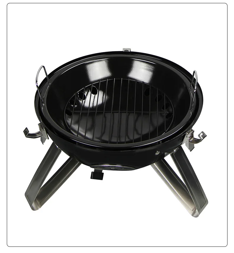 Factory price multifunctional stainless steel garden outdoor charcoal kebab grilled smoker grill